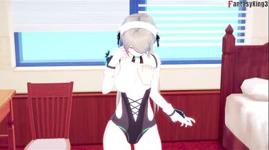 Rita Rossweisse Maid POV Destroyed Gushing Choked Blowjob Hentai Big Ass Tits Honkai Impact Parody