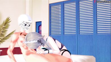 Rita Rossweisse Maid POV Destroyed Gushing Choked Blowjob Hentai Big Ass Tits Honkai Impact Parody