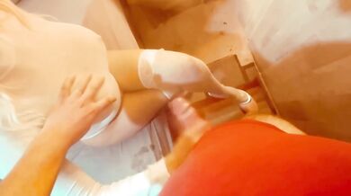 Cute 18 Year Old Latina Handjob Destroyed Amateur Gushing Cumshot