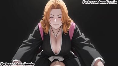 Rangiku Matsumoto Destroyed Gushing Blowjob by Amscomic