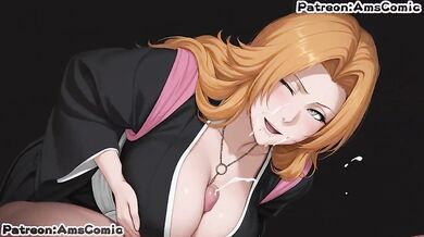 Rangiku Matsumoto Destroyed Gushing Blowjob by Amscomic