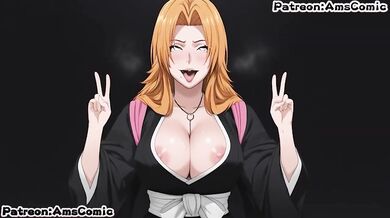 Rangiku Matsumoto Destroyed Gushing Blowjob by Amscomic