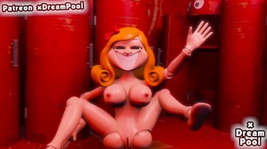 Catnap Destroyed By Big Tits Hard Blowjob Miss Delight Hentai Animation