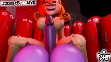 Catnap Destroyed By Big Tits Hard Blowjob Miss Delight Hentai Animation