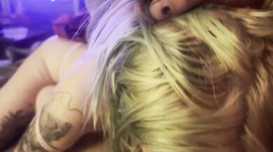 Amateur Blonde College Girl Deep Throat Blowjob with Cum in Mouth