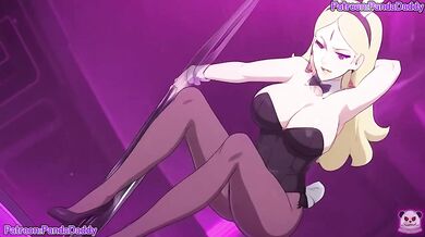 Delta Bunny Suit Blowjob Big Tits Hentai Exclusive HD Uncensored Cumshot Rough Sex for her boss by PandaDaddy