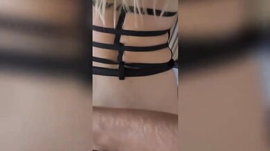 Big Ass Russian Blonde MILF Fucked in Pussy and Ass Rough Amateur POV