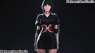 Nemu Kurotsuchi Big Tits Blowjob Destroyed Gushing Hentai Comic by Amscomic