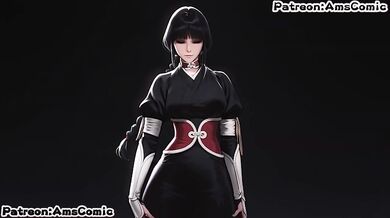Nemu Kurotsuchi Big Tits Blowjob Destroyed Gushing Hentai Comic by Amscomic