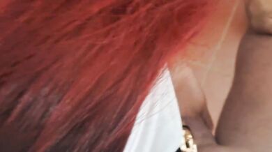Amateur Redhead MILF POV Blowjob Sucking Big Dick Cock Cum In Mouth Creampie