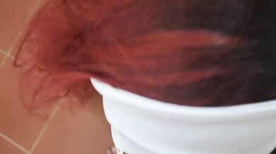 Amateur Redhead MILF POV Blowjob Sucking Big Dick Cock Cum In Mouth Creampie