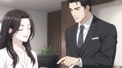 Boss Destroyed New Secretary with Choking Blowjob And Milf Anal Creampie