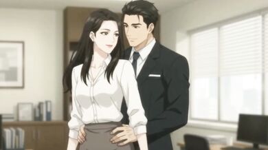 Boss Destroyed New Secretary with Choking Blowjob And Milf Anal Creampie