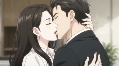 Boss Destroyed New Secretary with Choking Blowjob And Milf Anal Creampie