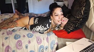 Amateur Hot Tattoo Girl Squirts Hard with Toys