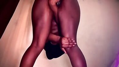 Ebony Amateur Teen Fucked Hard By Cucumber In All Positions Orgasm