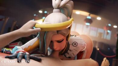 Mercy Overwatch 3D Compilation Deep Blowjob Big Ass Big Tits Destroyed Gushing