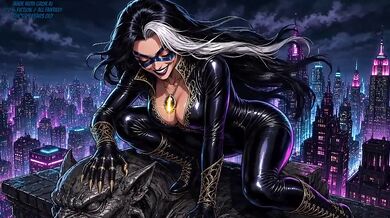 Grok AI Porn Destroyed Perfect Pussy Horny Girl Masked Fantasy Black Bodysuit Cock Teasing
