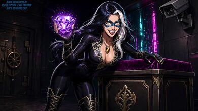 Grok AI Porn Destroyed Perfect Pussy Horny Girl Masked Fantasy Black Bodysuit Cock Teasing