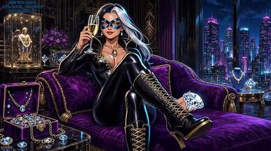 Grok AI Porn Destroyed Perfect Pussy Horny Girl Masked Fantasy Black Bodysuit Cock Teasing