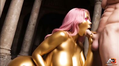 Horny MILF with chocolate toned body asked me to fuck hard and gave her ass and pussy for first time AI generated big ass big tits orgasm