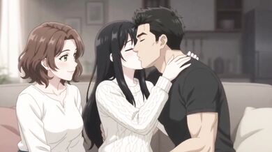 Surprise Threesome With Girlfriend And Her Friend Destroyed