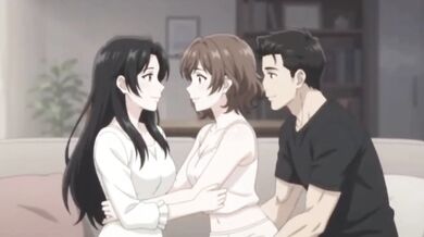 Surprise Threesome With Girlfriend And Her Friend Destroyed