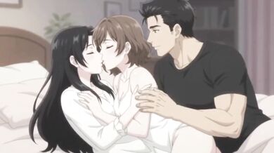 Surprise Threesome With Girlfriend And Her Friend Destroyed