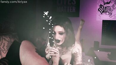 Step Daddy Gutting Goth Stepdaughter Blowjob Cum Mouth Big Tits 3D Blender Anime Hentai