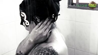 Halloween Shower Sex Destroyed by Toy Gushing Choked