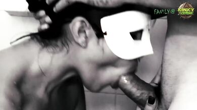 Halloween Shower Sex Destroyed by Toy Gushing Choked
