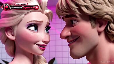 Caught Cheating Elsa x Kristoff Cartoon Sex Parody Destroyed Gushing Petite Stepsister HD Porn