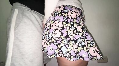 She Accidentally Grabs A Stranger's Big Dick In Mini Skirt Public Touching