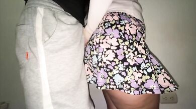 She Accidentally Grabs A Stranger's Big Dick In Mini Skirt Public Touching