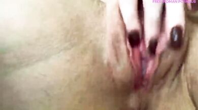 Perfect Pink Pussy Dripping Cum Clit Rubbing Orgasm