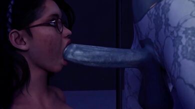 Charon and the Red Queen Destroyed in Futa Animation Demon Bondage Gushing Cumshot