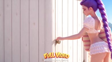 Rumi Gets Destroyed Gushing Beach Sex Cartoon Porn Parody