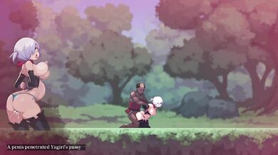 Cartoon Yuri Lesbian Sex Destroyed by Big Dick in Game Gallery