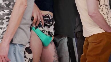 Public Bus Stranger Rubbed Hard Against My Pussy And Came In My Panties