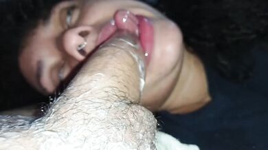 Bottom View POV Destroyed By Massive Cum Until Overflowing Messy Mouth Cumshot