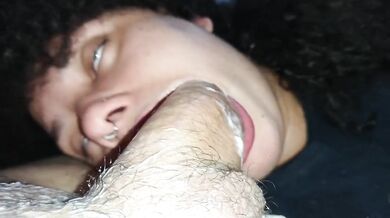 Bottom View POV Destroyed By Massive Cum Until Overflowing Messy Mouth Cumshot