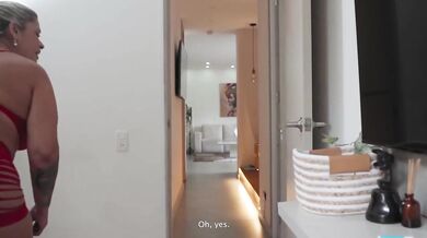 Stepmother Requests Massage From Wrong Stepson Choked And Gushing At Big Ass And Big Tits