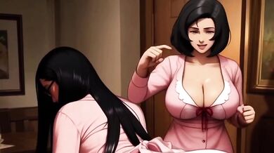 Caught Dinner Table Creampie Destroyed Latina Milf Big Ass Big Tits Cartoon Hentai