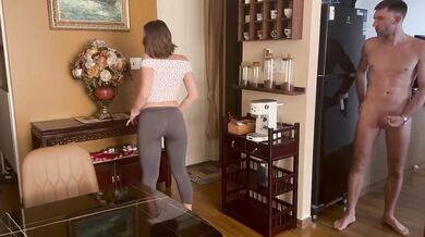 Husband Friend Seduced Me Naked At Home With Cum On Ass Doggystyle