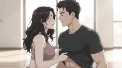 Cheating Wife Yoga Instructor Naked Doggystyle Big Ass Big Dick Creampie Hentai