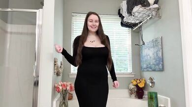 Little Black Dress Try On Haul Destroyed Gushing Big Natural Tits Catstasy