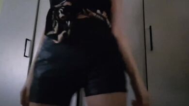 Dominant Woman Destroyed Ass And Pussy In Leather With Cum Dripping