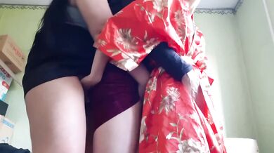 Triple mutual hot wet pussy fingering with simultaneous orgasms destroyed gushing choked