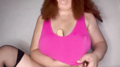 Horny Stepsister Self Fucks Her Juicy Big Tits And Huge Ass