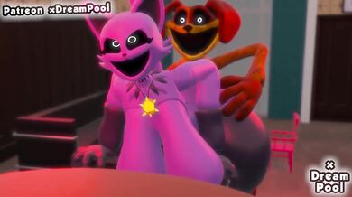 Poppy Playtime DogDay CatNap hardcore Big Tits hentai animation by xDreamPool